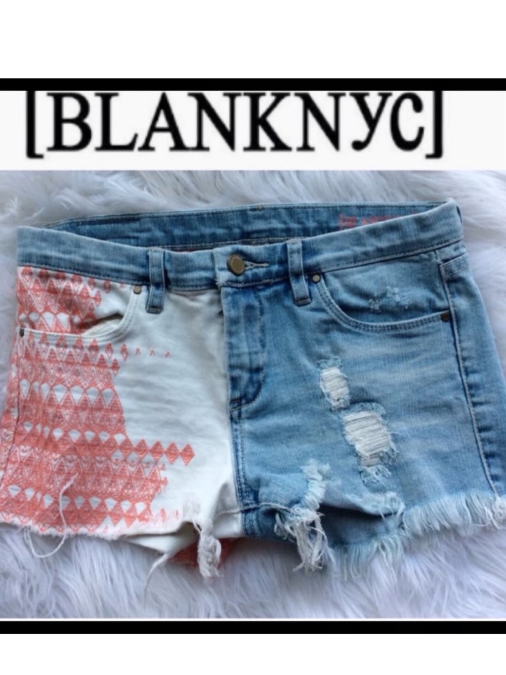 [BLANKNYC] Boho Distressed Shorts